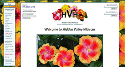 Desktop Screenshot of hiddenvalleyhibiscus.com
